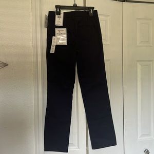 Navy blue khakis. Size 12 slim. Never worn.